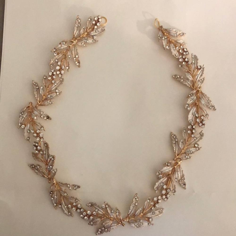 Gold bridal headpiece